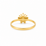 Floral Sunburst 22KT Gold Ring