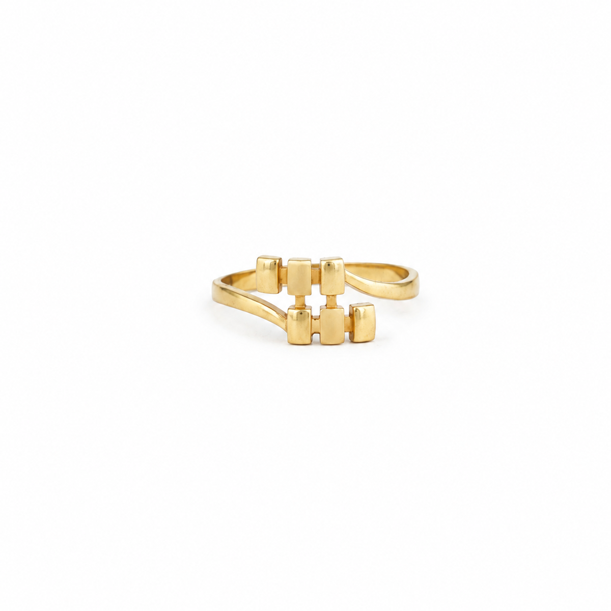 Geo Luxe 22KT Gold Ring