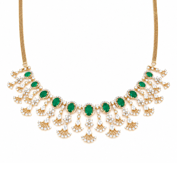 Gilded Lippan 14KT Gold Diamond Necklace