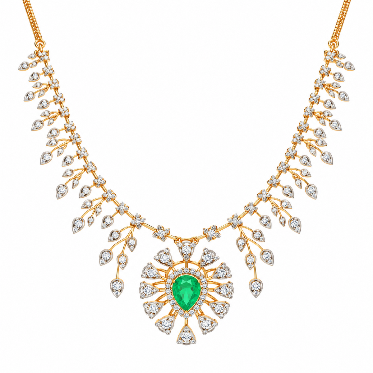 Gleaming Akira 14KT Gold Diamond Necklace