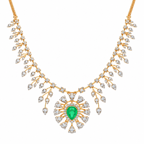 Gleaming Akira 14KT Gold Diamond Necklace