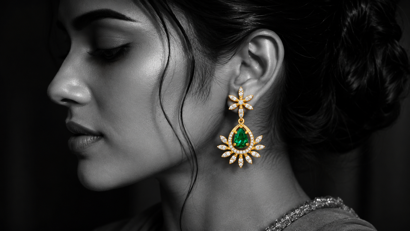 Gold Drop Earrings