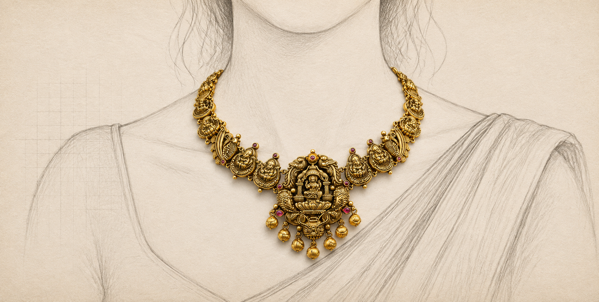 Gold Short Necklace