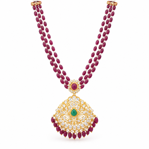 Padma Manjari 22KT Gold Beaded Necklace