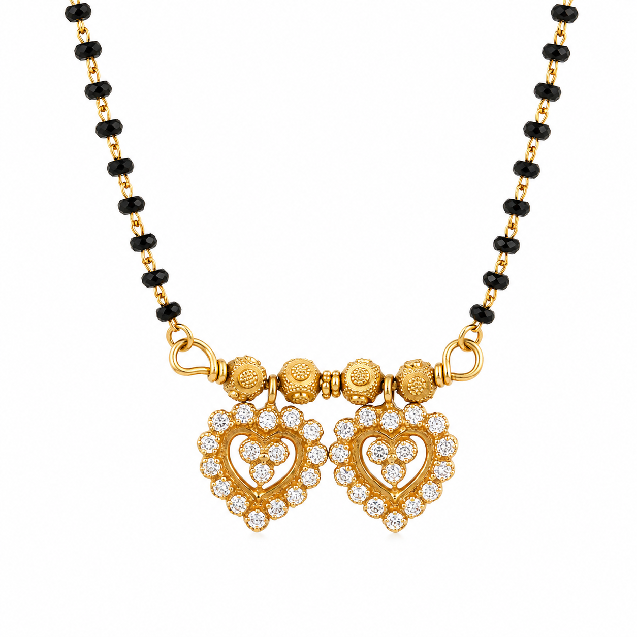 Heart Dorla 22KT Gold Mangalsutra