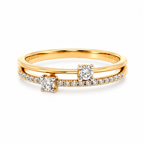 Helena 14KT Gold Diamond Band Ring