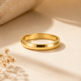 Horizon Beveled 22KT Gold Band Ring