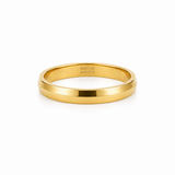 Horizon Beveled 22KT Gold Band Ring