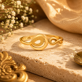 Infinity Loop 22KT Gold Ring