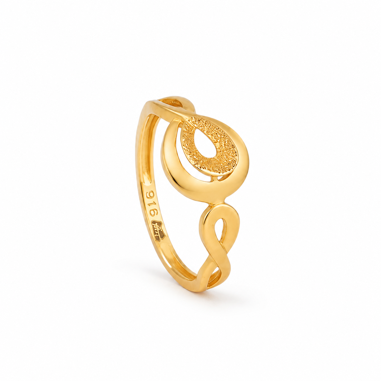 Infinity Loop 22KT Gold Ring
