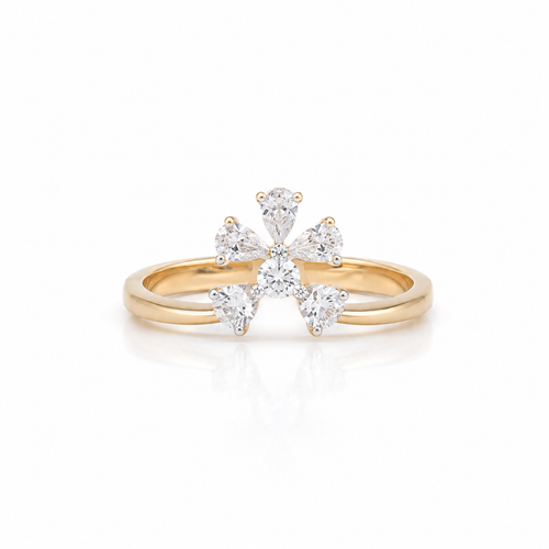 Ivana Pear 14KT Gold Lab Grown Diamond Ring