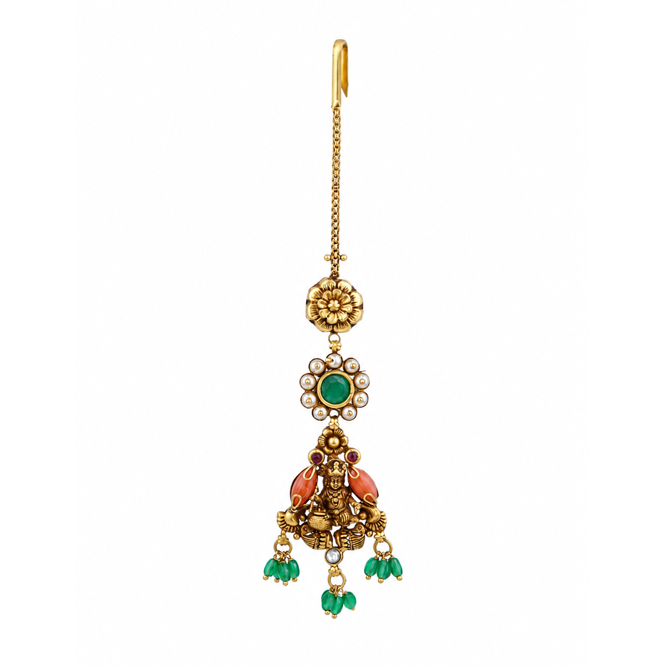 Kaanha 22KT Gold Maang Tikka