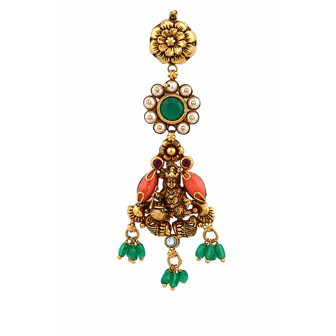 Kaanha 22KT Gold Maang Tikka