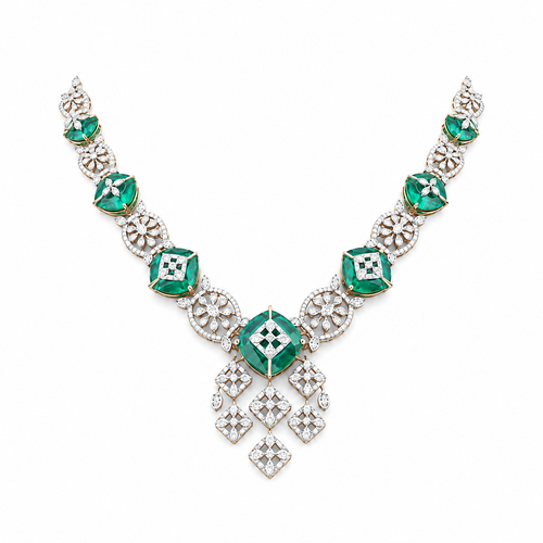 Kashvi 18KT Gold Diamond Necklace