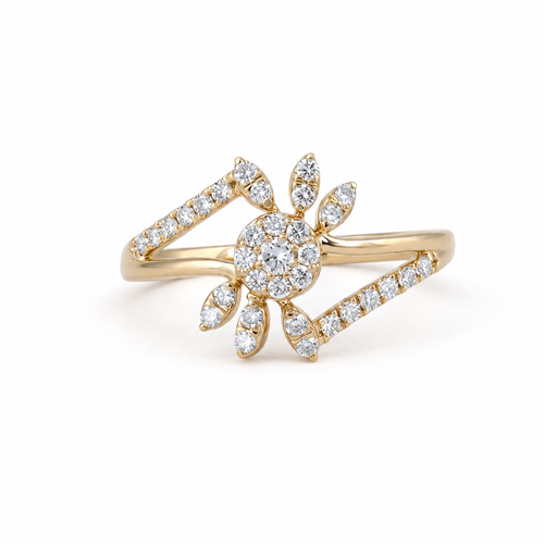 Kattie 14KT Lab Grown Diamond Ring