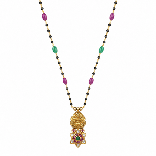 Lakshmi 22KT Gold Kundan Mangalsutra