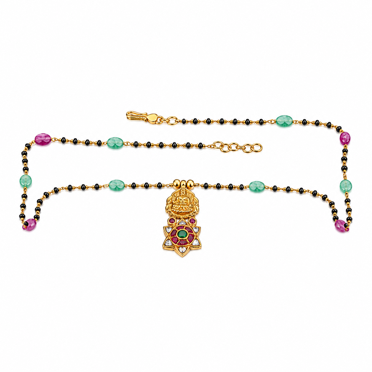 Lakshmi 22KT Gold Kundan Mangalsutra