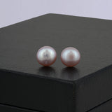 Lavender Pearl Stud Earrings