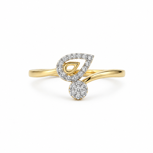 Lea Pear 14KT Gold Diamond Ring