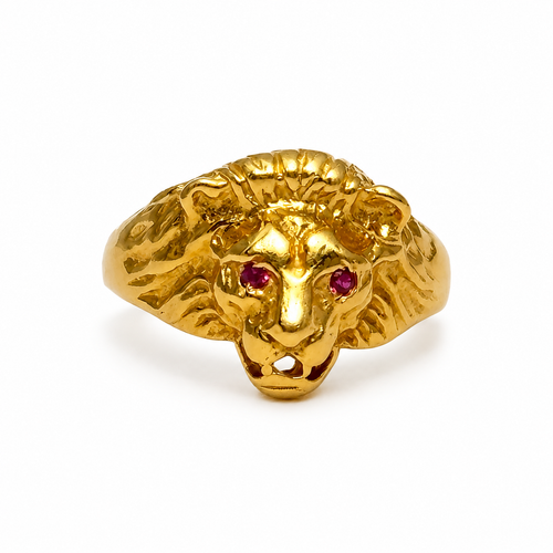 Lion Roar 22KT Gold Ring
