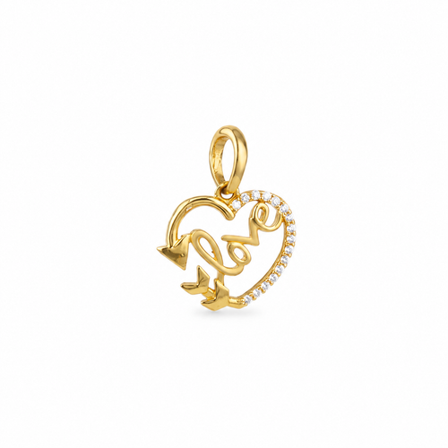Lovely Heart 22KT Gold Pendant