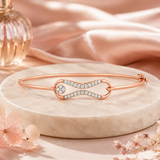 Luxe Infinity 18KT Gold Diamond Kada