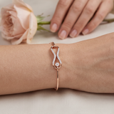 Luxe Infinity 18KT Gold Diamond Kada