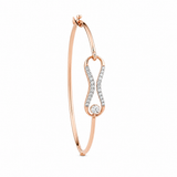 Luxe Infinity 18KT Gold Diamond Kada