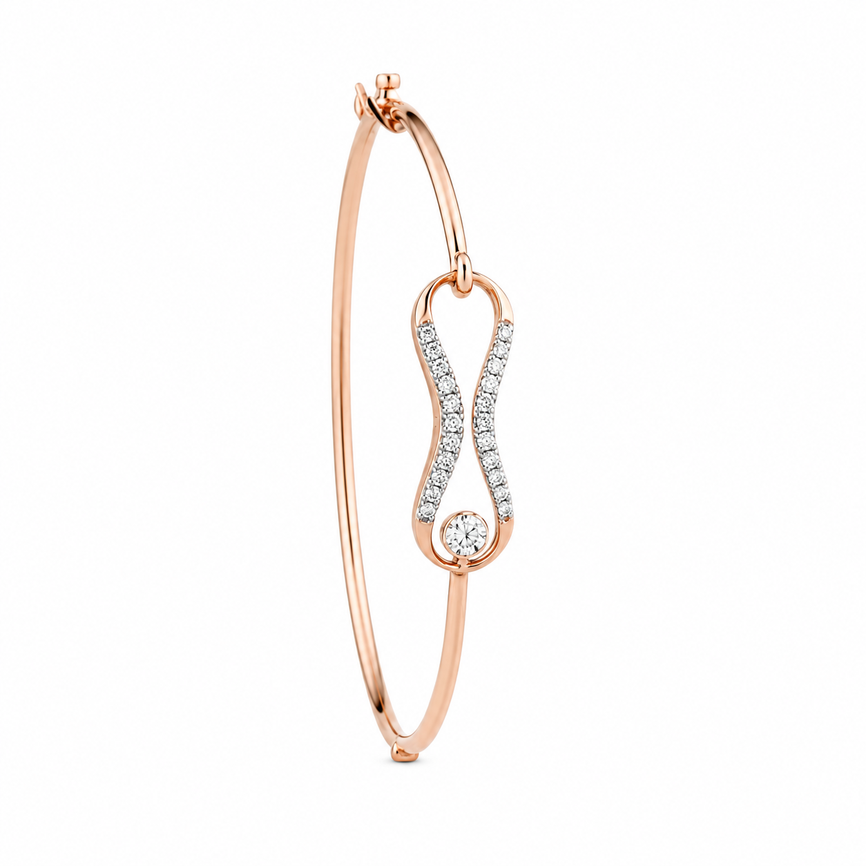 Luxe Infinity 18KT Gold Diamond Kada