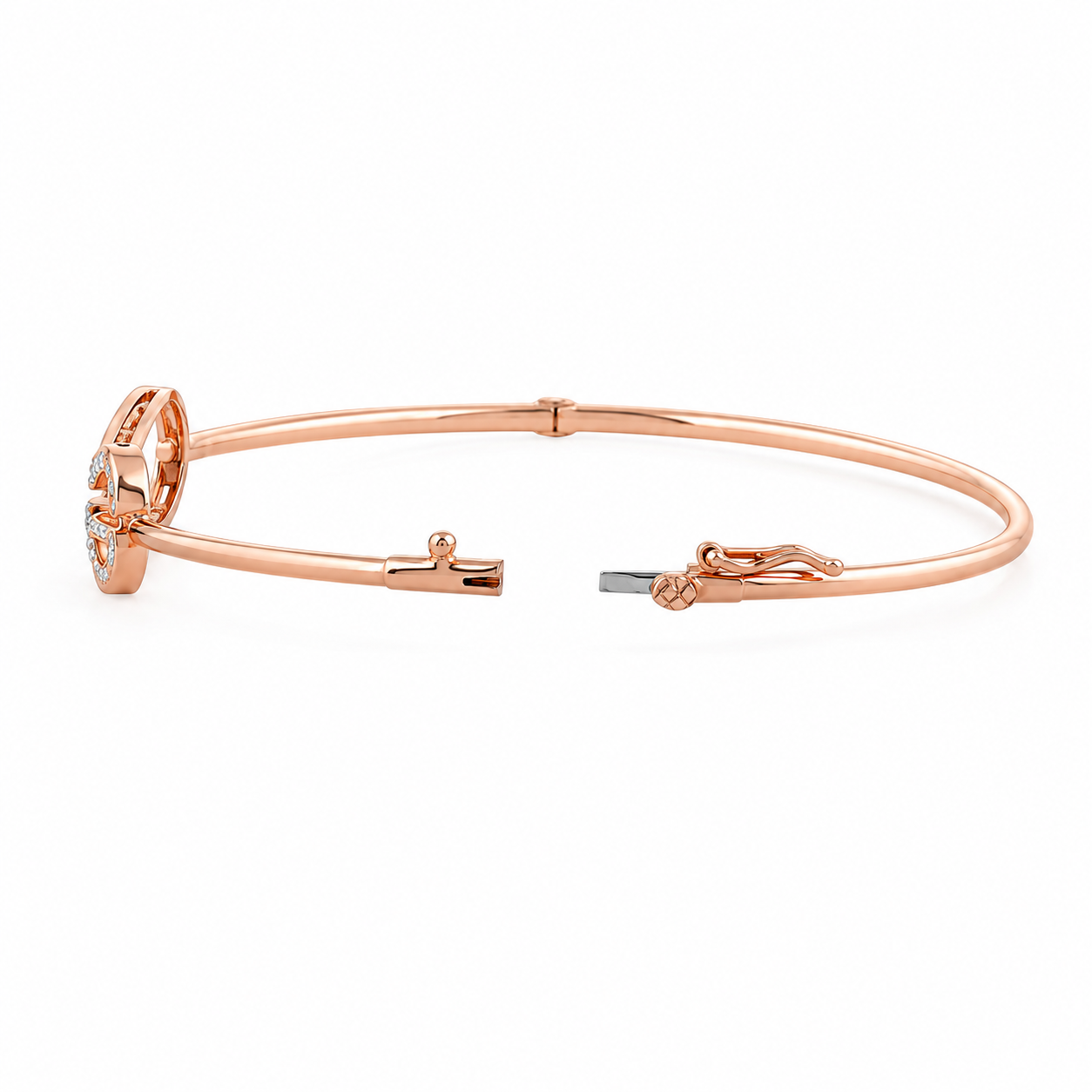 Luxe Infinity 18KT Gold Diamond Kada