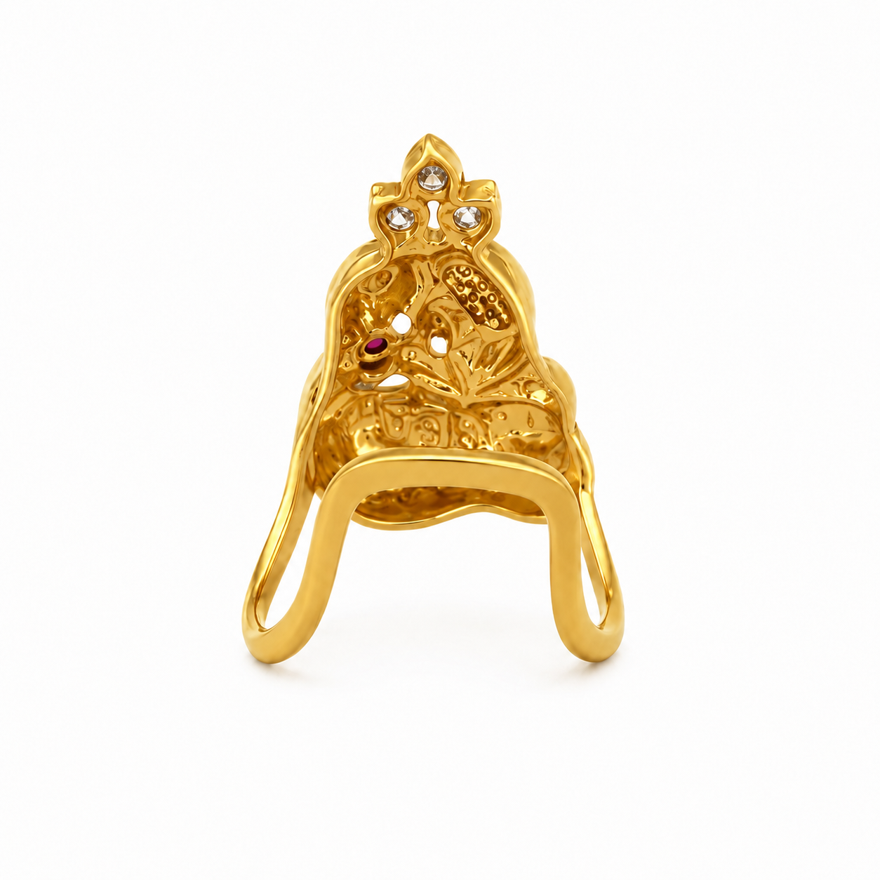 Majestic Peacock 22KT Gold Ring