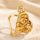 Majestic Peacock 22KT Gold Ring