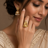 Majestic Peacock 22KT Gold Ring