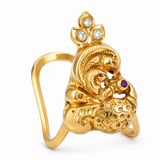 Majestic Peacock 22KT Gold Ring