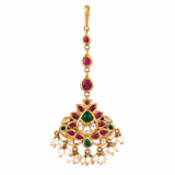 Malini 22KT Gold Kundan Maang Tikka