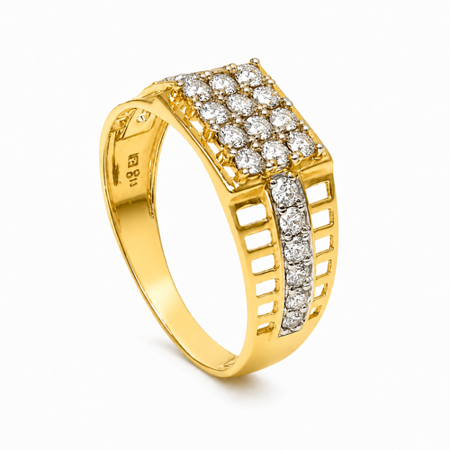 Matrix Grid 22KT Gold Ring