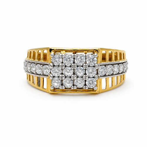 Matrix Grid 22KT Gold Ring