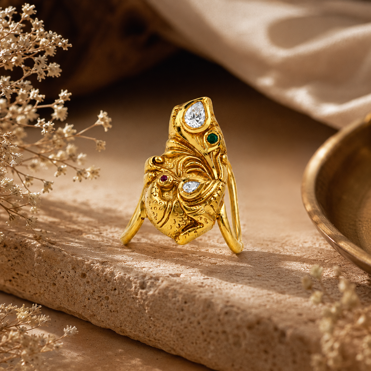 Mayura Plume 22KT Gold Ring