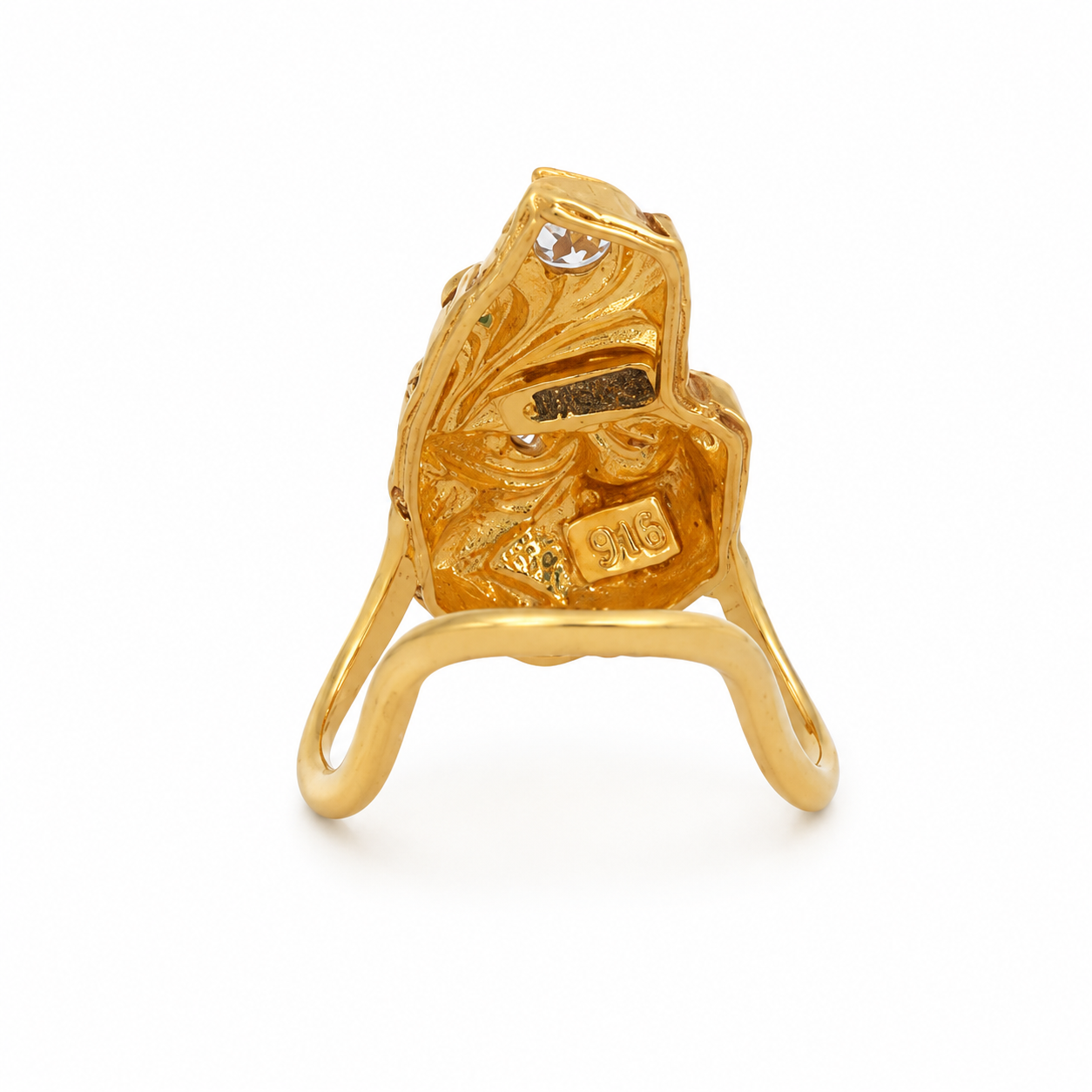 Mayura Plume 22KT Gold Ring