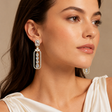 Meena Polki 14KT Gold Diamond Dangle Earrings