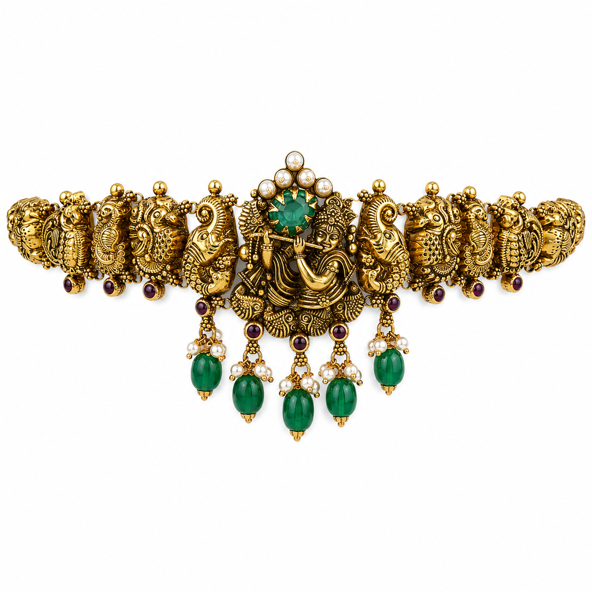 Melodious Krishna 22KT Gold Bajuband