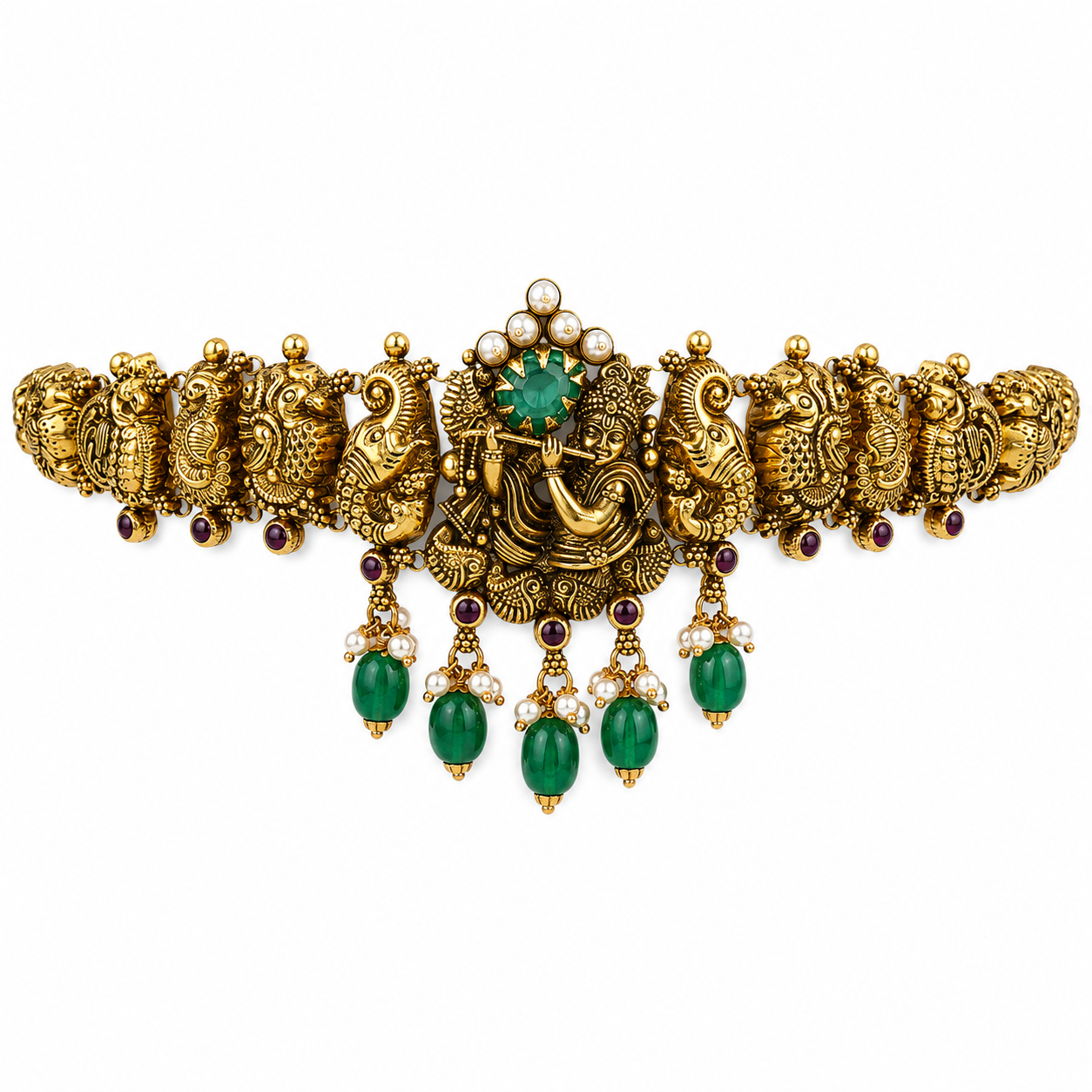 Melodious Krishna 22KT Gold Bajuband