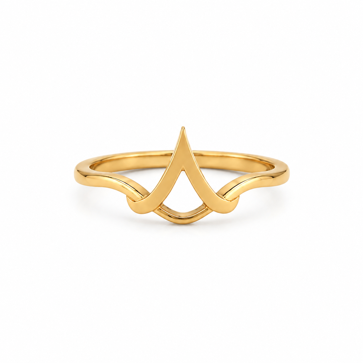 Minimal Curve 22KT Gold Ring