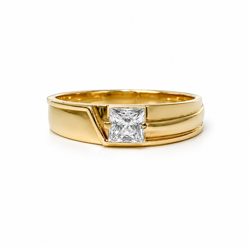 Modern Solitaire 22KT Gold Ring