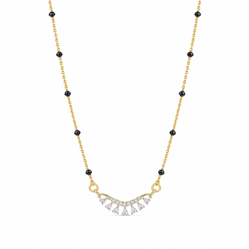 Mrini 14KT Lab Grown Diamond Mangalsutra