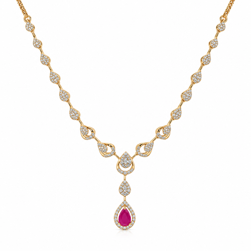 Nairiti 14KT Gold Diamond Necklace