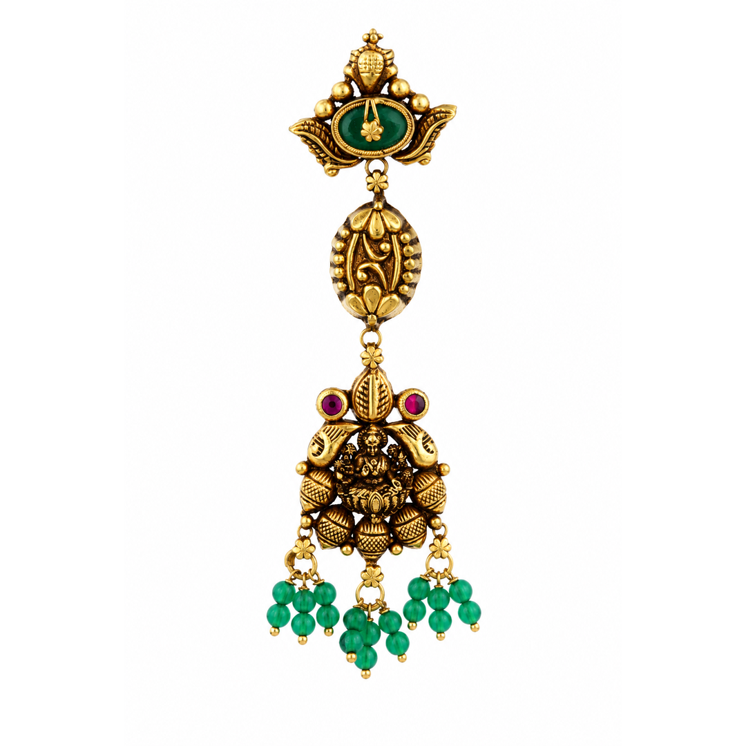 Narayani 22KT Gold Antique Maang Tikka