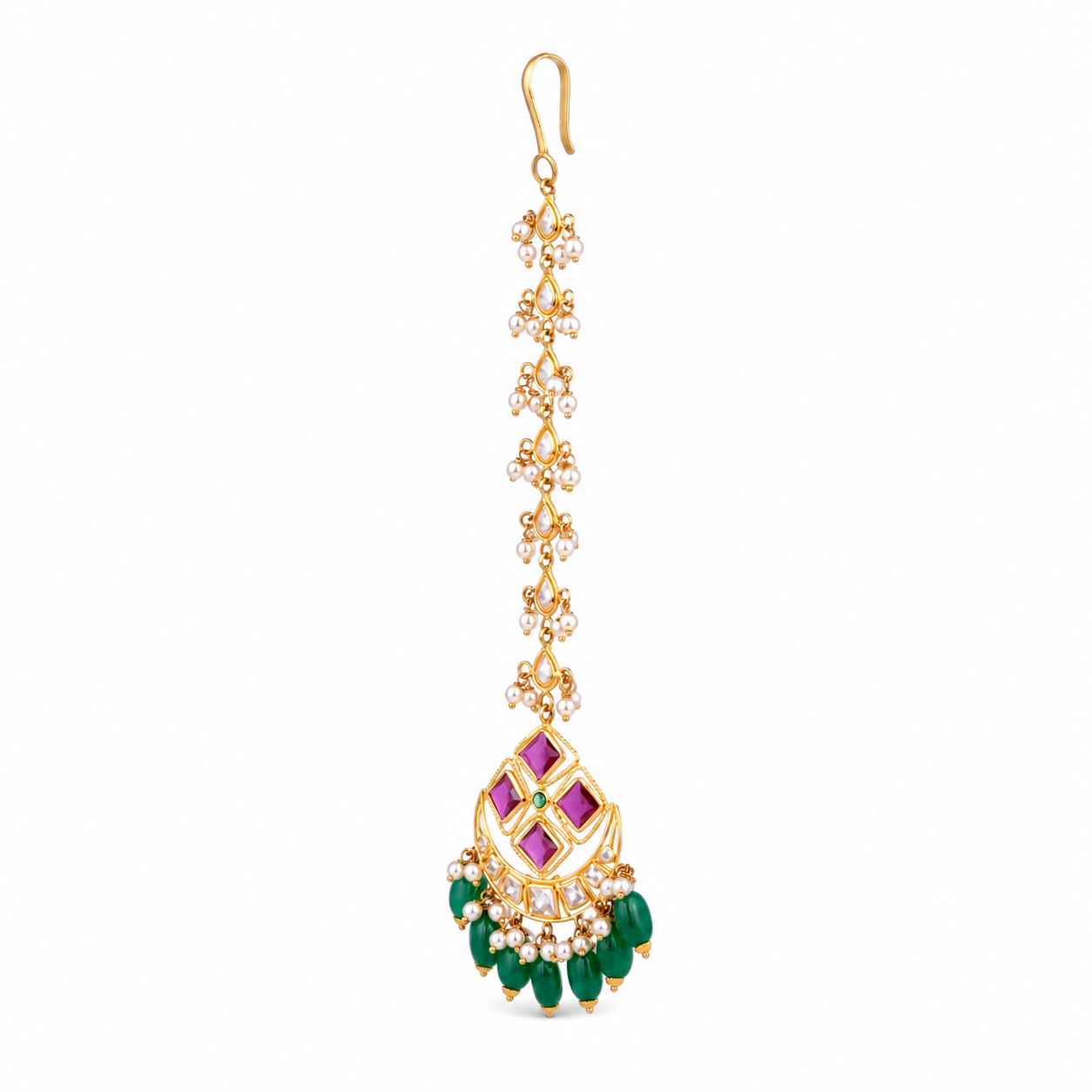 Navya 22KT Gold Maang Tikka