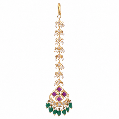 Navya 22KT Gold Maang Tikka