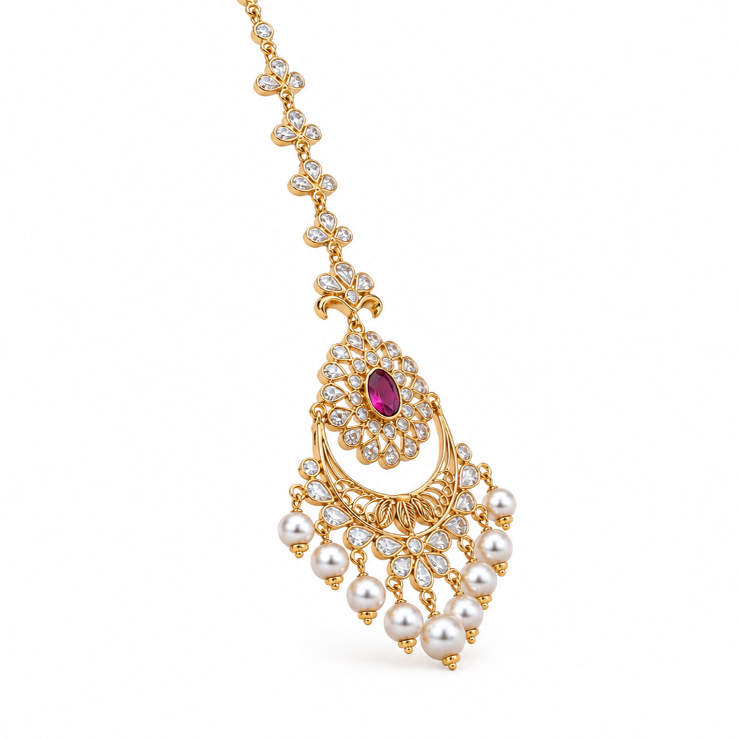 Niharika 22KT Gold Maang Tikka